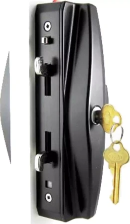 Aria Endeavour Slim Pull- Dead Locking S/Door Lock Blk