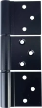 146 x 58mm 3 Leaf Centre Pivot Hinge - BLK