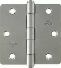 Radius Butt Hinge 89x89x2mm FBP Steel R1/4 - ZP