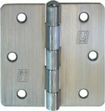 Radius Butt Hinge 89x89x2mm LP Steel R1/4 - SC