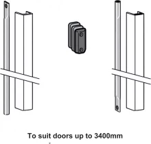 Connecting Rod Set (Doors up to 3400mm) - SIL