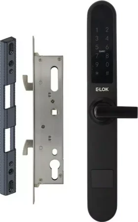 715 Smart Snib Sliding Door Lockset - 35mm Backset - BLK