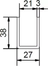 97 Channel (Galvanised steel) - 2000mm