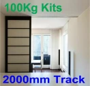 Husky 2000mm Aluminium Anodised Track Kit - 100kg