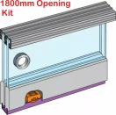 Zenith Glass Door Kit - 1800mm Opening