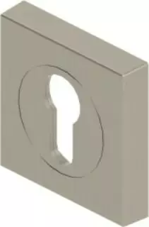 Apex Square Euro Cylinder Escutcheon - BN