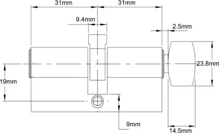 Euro C4 5 Pin K/T Fixed Cam 31/31 - SC