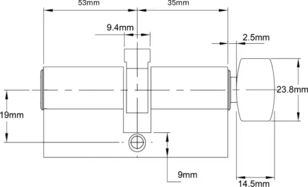 Euro C4 5 Pin Offset K/T Fixed Cam 53/35 - SC