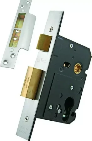 Euro Mortice Lock 45mm B/Set - SS