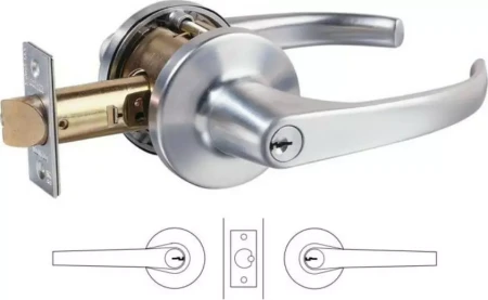 934 Dead Locking Entrance Set 70mm B/set - SC