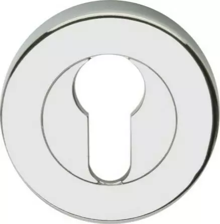 Velocity 55mm Round Euro Cylinder Escutcheon - CP