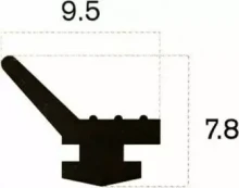 416 PVC Backing Seal - Single Wing