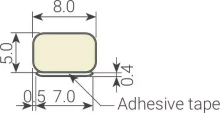 Q-Lon Gap seal - White