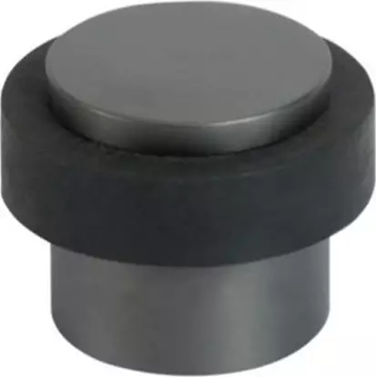 MN 207 38 x 40mm Round 2P F/Mount Door Stop - SG