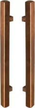 MN Copper B2B Square Entrance Handle Set - 600mm