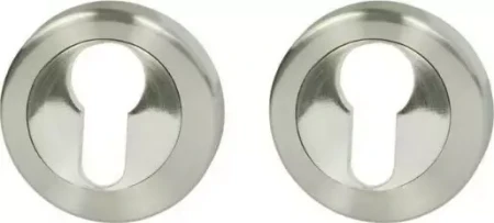 Milano Round Euro Escutcheon Set - SN