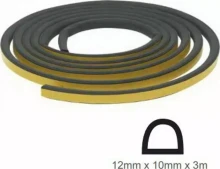 SD12 Black Sponge Seal 12x10 EPDM - 3m