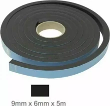 SF40 Sponge Seal Black 9x6x5m PVC