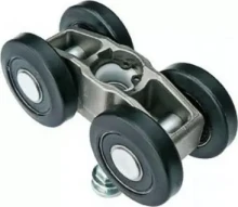 BLACK 4 Wheel CSFD Roller - M8 Thread