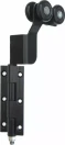 Bifold Roller Fisher/Rylock LH (Dble Hinge) - BLK