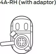 4A Anti Lockout Cam Adaptor - RH