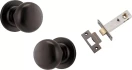 Cambridge Knob - Round Rose Passage Set - SB