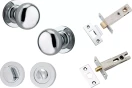 Cambridge Knob - Round Rose Privacy Set - CP