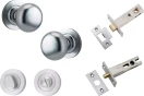 Cambridge Knob - Round Rose Privacy Set - SC