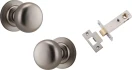 Cambridge Knob - Round Rose Passage Set - SN