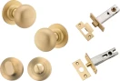 Cambridge Knob - Round Rose Privacy Set - BB