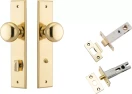 Cambridge Knob - Chamfered Privacy Set - PB