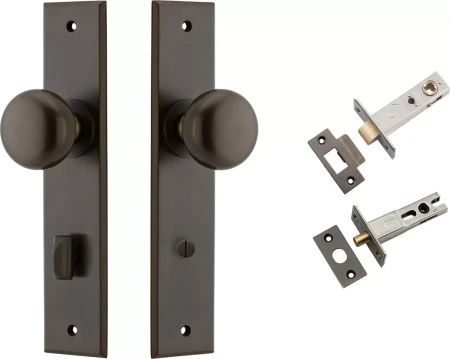 Cambridge Knob - Chamfered Privacy Set - SB