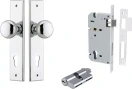 Cambridge Knob - Chamfered Entrance Set - Key / Key  - CP