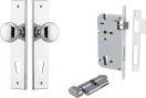 Cambridge Knob - Chamfered Entrance Set - Key / Turn - CP