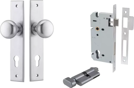 Cambridge Knob - Chamfered Entrance Set - Key / Turn - SC