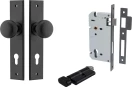 Cambridge Knob - Chamfered Entrance Set - Key / Turn - MB