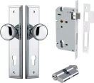 Cambridge Knob - Stepped Entrance Set - Key / Key  - CP