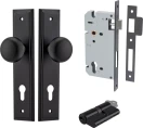 Cambridge Knob - Stepped Entrance Set - Key / Key  - MB