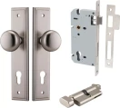 Cambridge Knob - Stepped Entrance Set - Key / Turn - SN