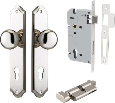 Cambridge Knob - Shouldered Entrance Set - Key / Turn - PN