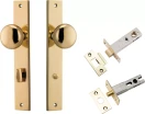 Cambridge Knob - Rectangular Privacy Set - PB