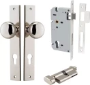 Cambridge Knob - Rectangular Entrance Set - Key / Turn - PN