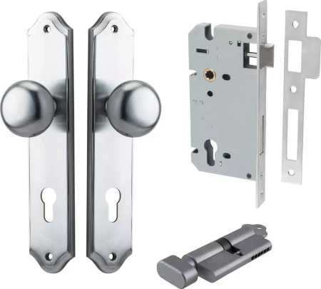 Cambridge Knob - Shouldered Entrance Set - Key / Turn - SC