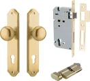 Cambridge Knob - Shouldered Entrance Set - Key / Turn - BB