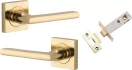 Baltimore Lever - Square Rose Passage Set - PB