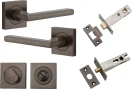 Baltimore Lever - Square Rose Privacy Set - SB