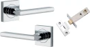 Baltimore Lever - Square Rose Passage Set - CP