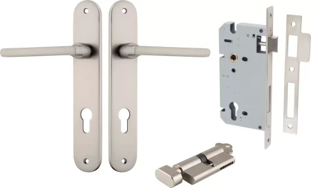 Baltimore Lever - Oval Entrance Set - Key / Turn - SN