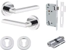 Baltimore Lever - Round Rose Entrance Set - Key / Key - CP