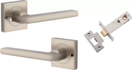 Baltimore Lever - Square Rose Integrated Privacy Set - SN